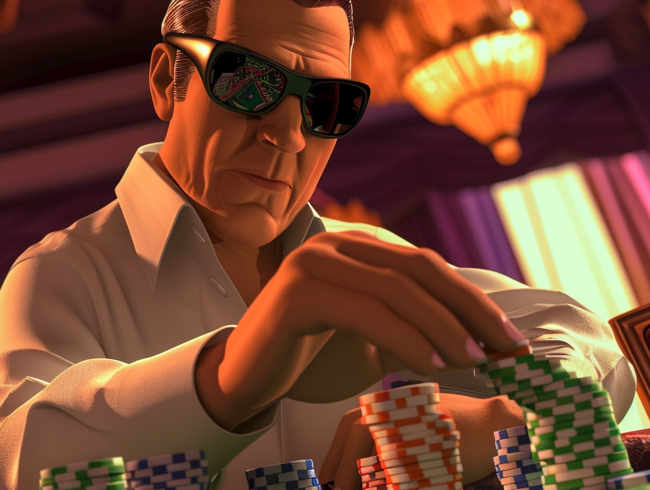 Player enjoying a fun reel-style game